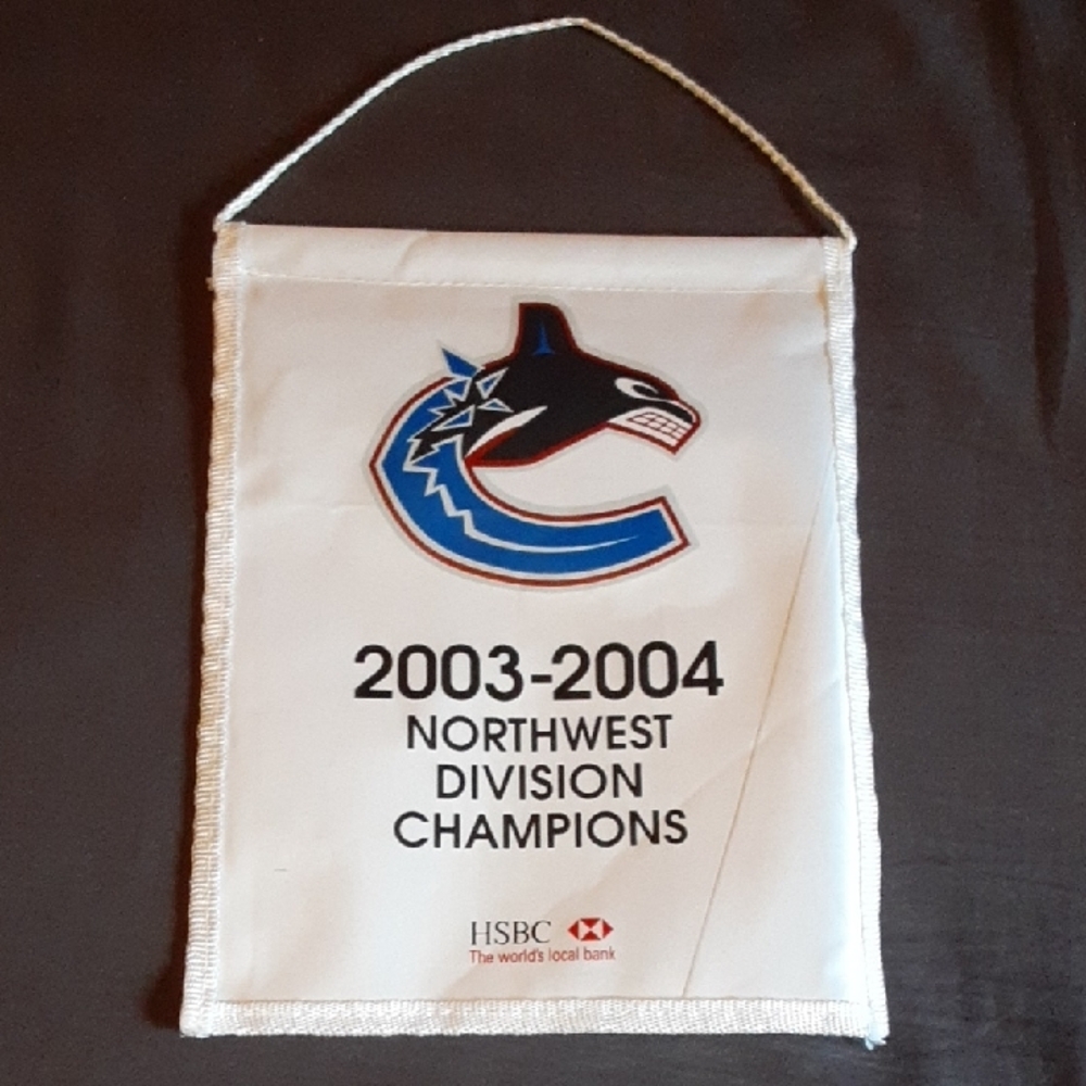Vancouver Canucks 2003-2004 Champions Banner HSBC